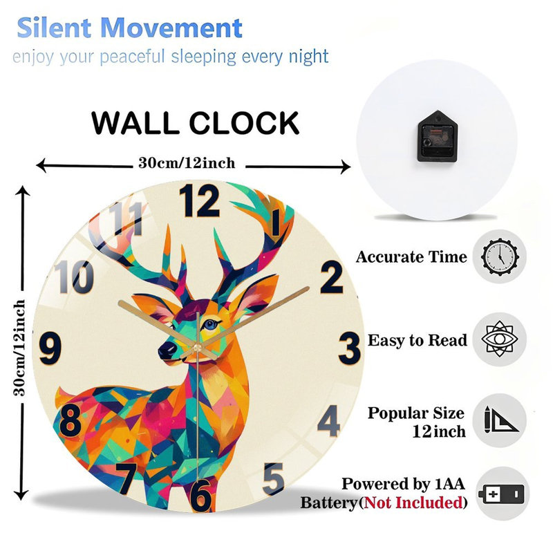Horloge murale 12 po
