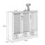 Rangement pour chaussures en aluminium brun noisette
