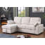 Canapé-lit modulaire réversible en tissu chenille l 91 po Marcello-1254706449