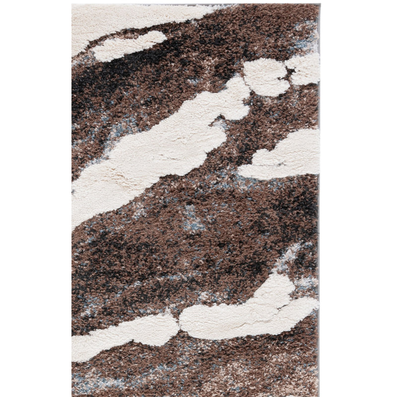 Walida Hi-Lo Shag Performance Abstract Rug, Rectangle 5'3" x 7'6"