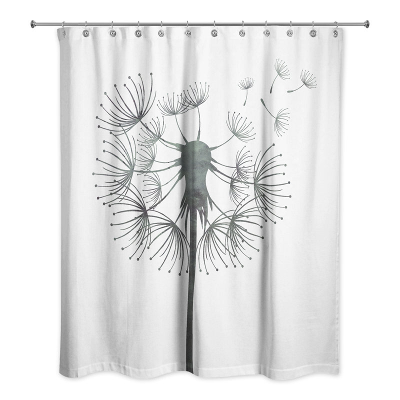 Rideau de douche simple , Gris foncé