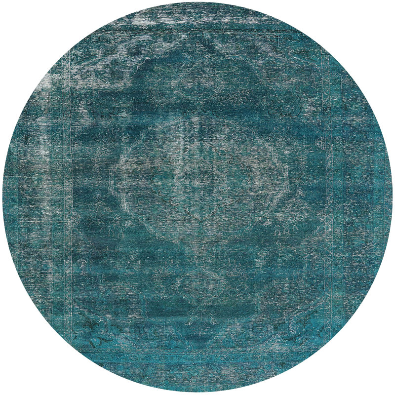 Anjli Oriental Indoor Rug, Round 8'