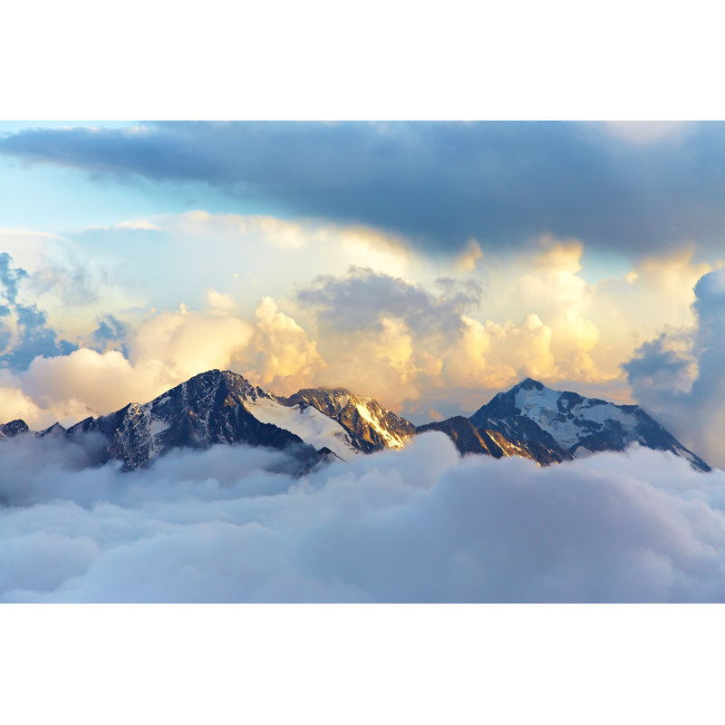 Alpine Mountain Landscape - Wrapped Canvas Print, 30cm H x 46cm W x 3.8cm D