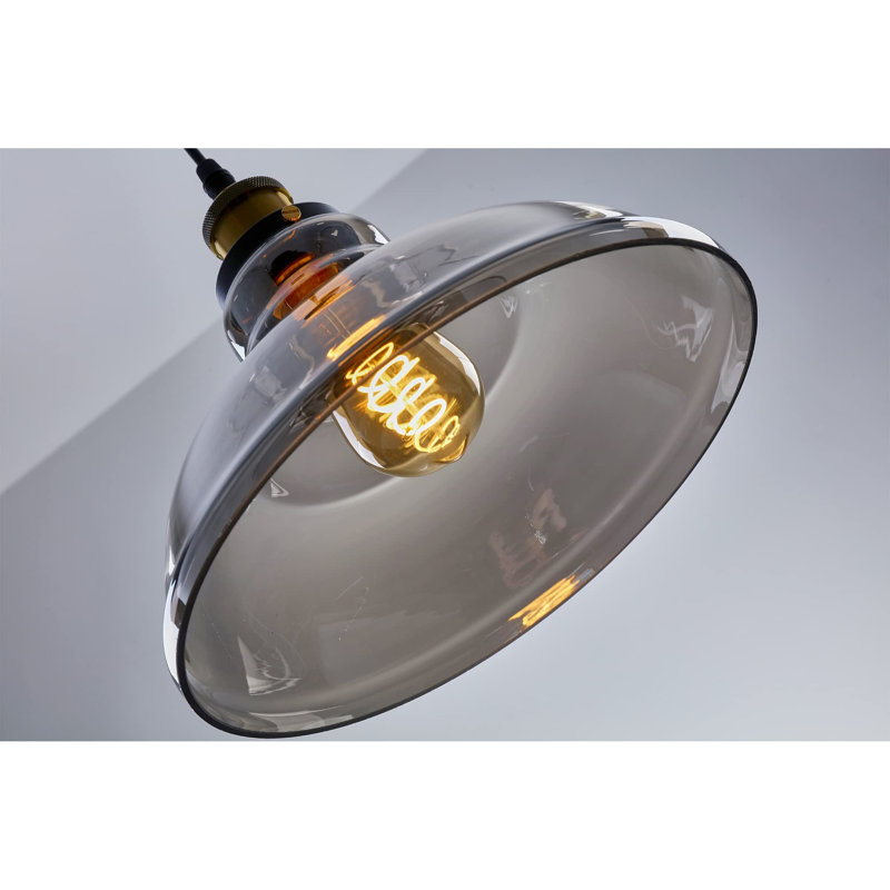 URBNLIVING 1 - Light Single Pendant, Smokey Grey