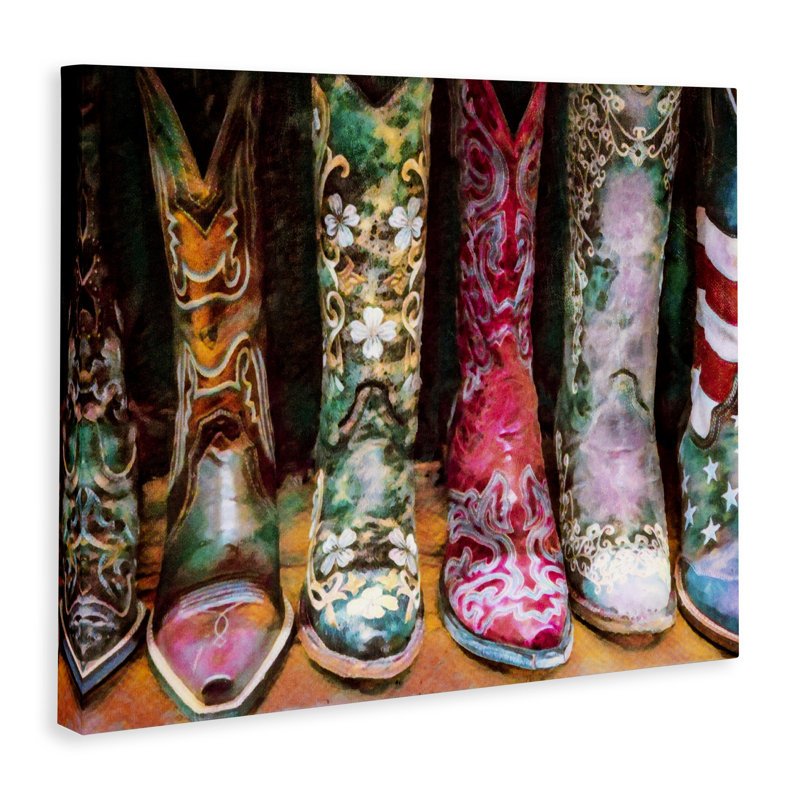 "Cowboy bottes", "Bold Designs", "Americana Apparel" par Graffitee Studios, L 40 po x H 30 po