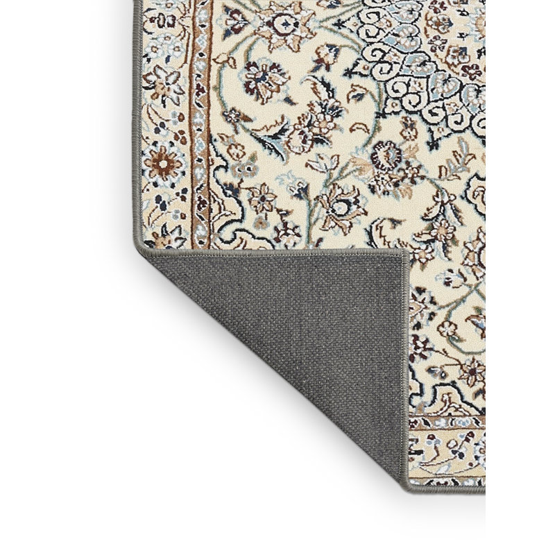 Tapis traditionnel beige / gris Guild, Rectangle 5 pi x 7 pi