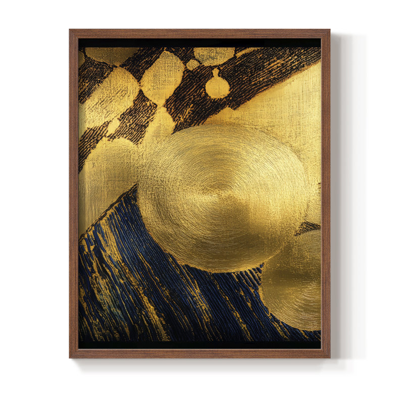 «Abstract Abstract», reproduction encadrée - prêt à accrocher - fabriquée aux États-Unis, H 10 po x l 8 po, Brun