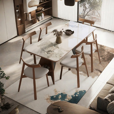 Ensemble de table de salle à manger en frêne