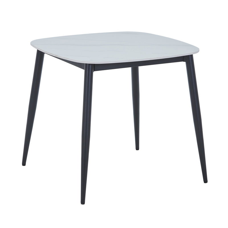 Vitela Square 80cm x 80cm Dining  Kitchen Table, Gloss White
