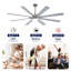 Ventilateur de plafond 72 po blanc mat  -1908298625-1908298627-1908298637