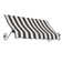 Awntech Charleston Acrylic Fabric Awning with Iron Scroll Arms