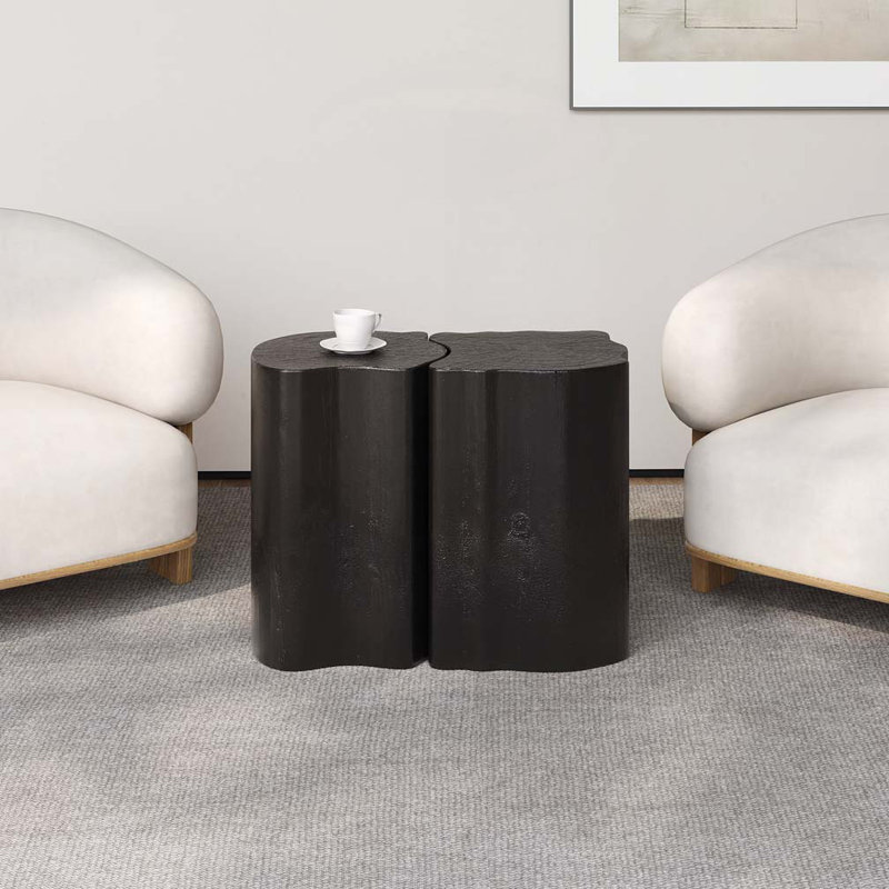 Table de bout irrégulière MGO, Noir