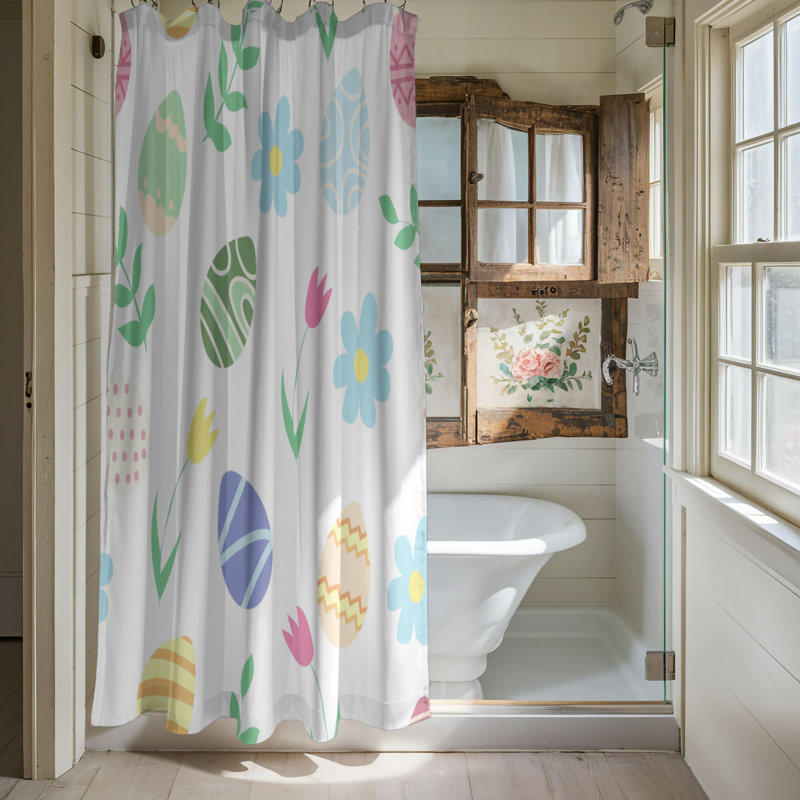 Rideau de douche standard 1 pièce Spring Haze, H 74 po x l 71 po
