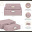 Ensemble de 2 boîtes de rangement avec poignées argentées Vyrna Doily-719550199