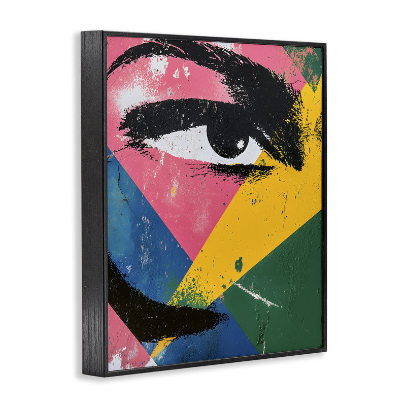 «Dynamic Fractal Eyes», estampe numérique, design par Walker Noble, H 30 po x l 24 po, Giclée encadrée noir minuit