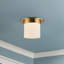 Mineral 8-in Brass Flush Mount-431977217-431977230