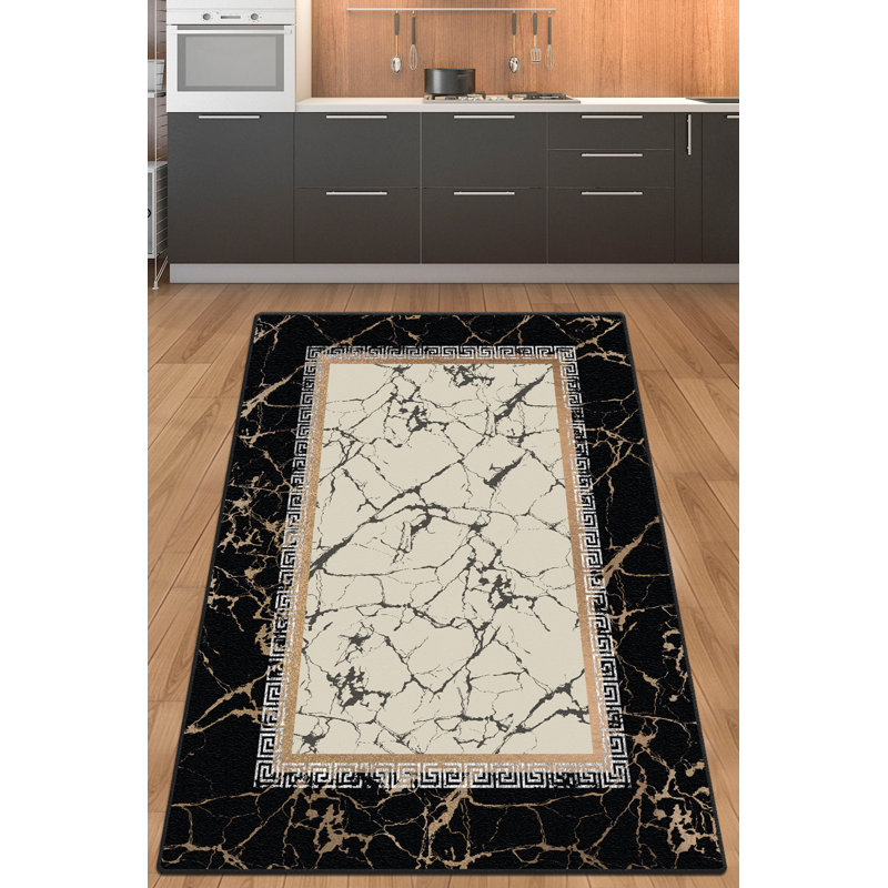 Stylish Hall Carpet, 100% Polyester, 31.5 x 39.4 inches | 10 mm Pile Height, 1.5 lbs/sq ft | Antibacterial, Non-Slip Underside, Machine Washable | Perfect for Entryways & Living Rooms, Easy Care & Modern Design