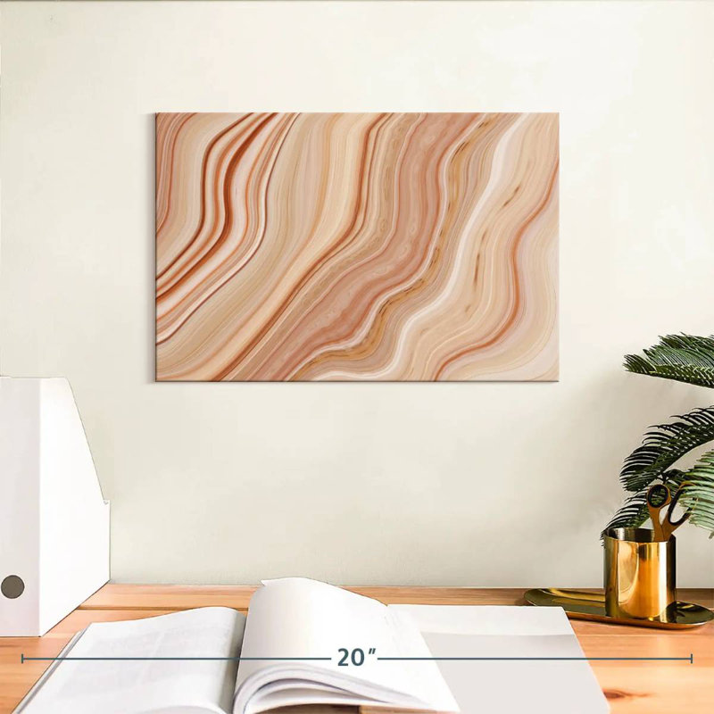 Avery Brown Marble Abstract