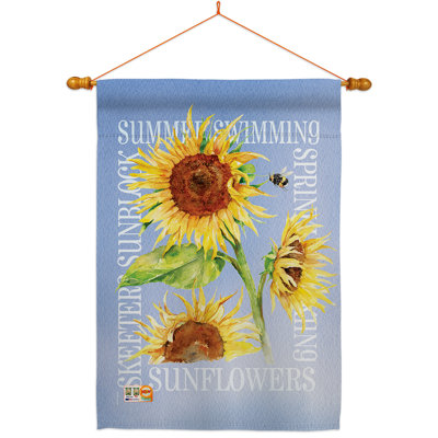 Double Sided 40'' H x 28'' W Polyester Flag Set