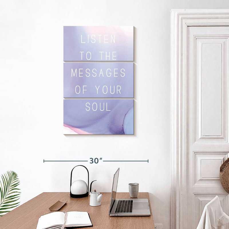 Tergel écoutez les messages de votre âme, H 32 po x l 20 po