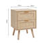 40cm W Solid Wood Bedside Table