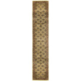 Hand-Knotted High-Quality Beige and Rust Area Rug