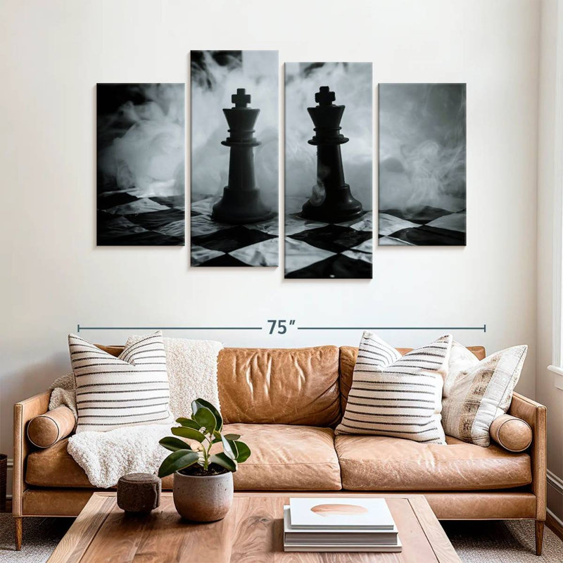 Bataille des Rois de Senne Chess, H 42 po x l 68 po