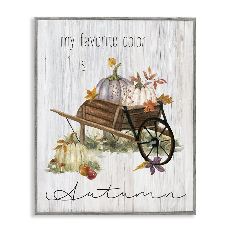«Autumn Favorite Wagon», estampe numérique par Livi Finn, Estampe numérique Farmhouse, H 20 po x l 16 po