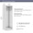 Florence 25W X 25D Modular Hanging Closet System Tower With LED Light And Shelf