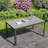 Rectangular Aluminum Outdoor Patio Dining Table