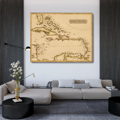 Art sur toile tendue par Williston Forge, "West Indies 1817"