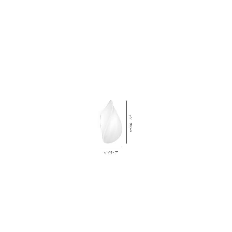 Balance Ceiling/Wall Lamp G White Glossy Glossy White E26 Ul, 7" H x 22" W x 19" D, E26/Medium (Standard), 2 Lights