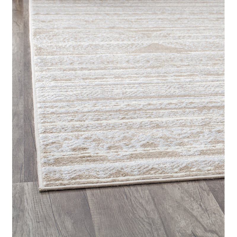 Tapis oriental crème, Rectangle 2 pi x 4 pi