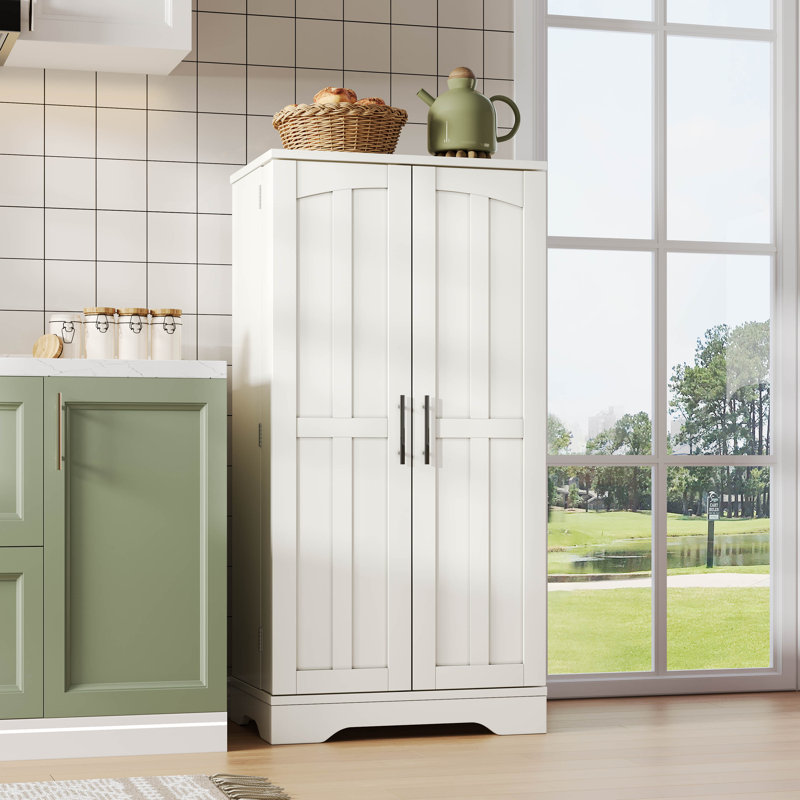 120cm Kitchen Pantry, White