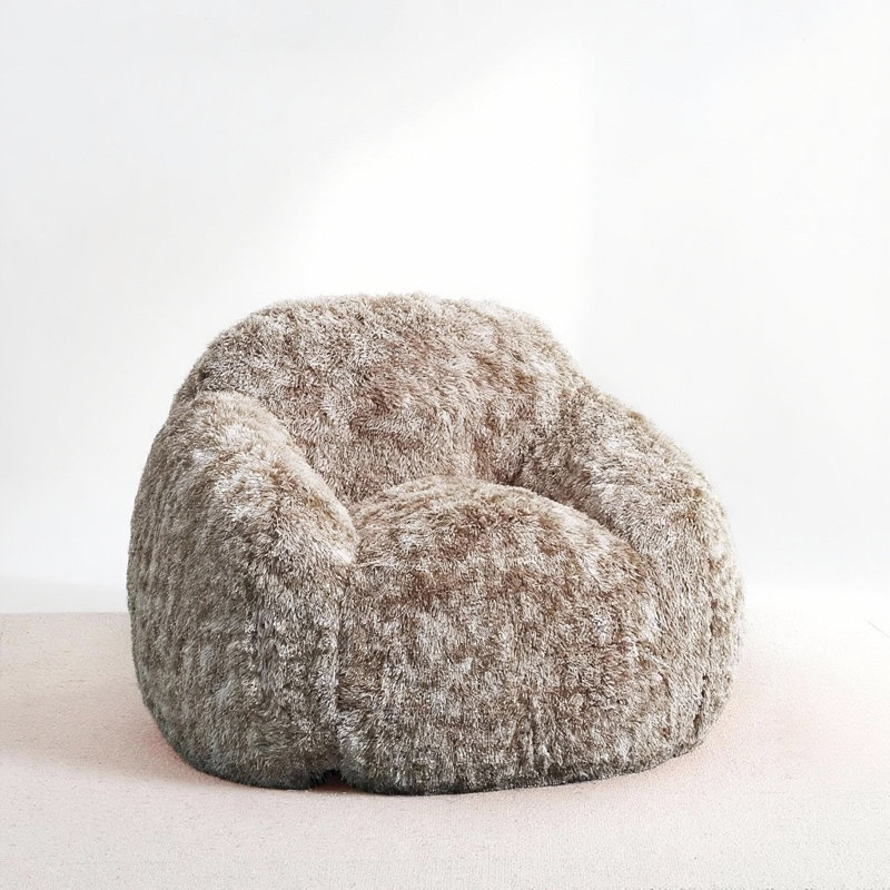 Fauteuil à billes, avec accoudoirs, Café