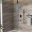 Système de douche avec bec de baignoire et tuyau de 59 po - Cascade de douche en acier inoxydable 16 po-120883204