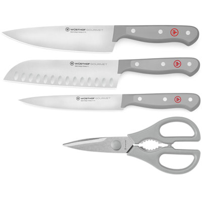 WÜSTHOF Gourmet Grey 4-pc Chef's Essentials Set
