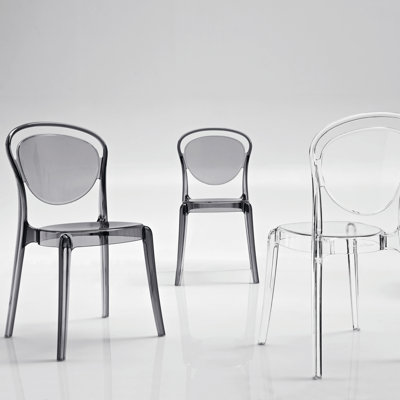 Parisienne Transparent Chair with Polycarbonate Seat