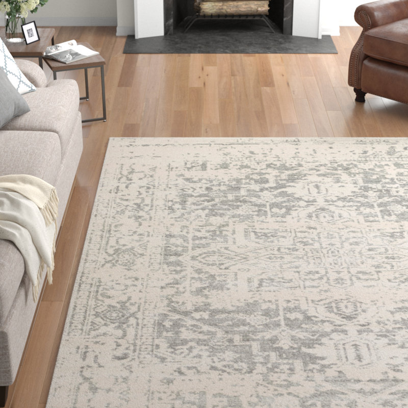 Brambach Power Loom Light Grey/Beige Rug, Rectangle 160 x 220cm