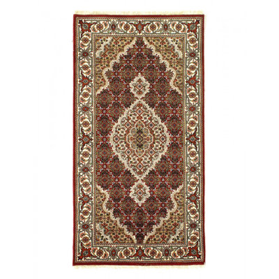 Handmade Silk and Wool Area Rug