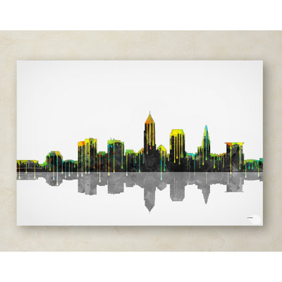« cleveland ohio horizon », impression sur toile tendue