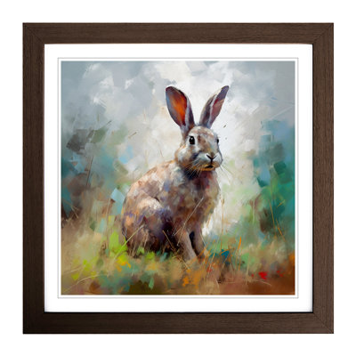 Rabbit Impressionism - Framed Print