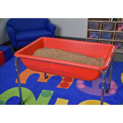 Children's Factory Sensory 36"" Plastic Red/Silver Sand and Water Table -  Angeles, 1133-24