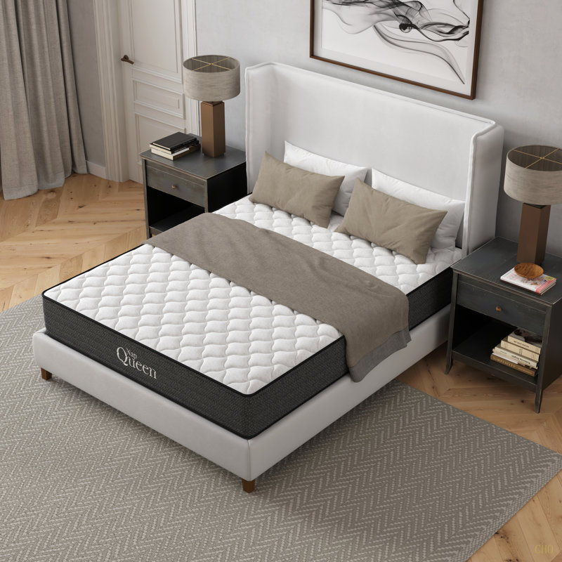 Matelas hybride à gel rafraîchissant 10 po Victoria, certifié Certipur-US, fabriqué aux États-Unis, Lit simple, 10"