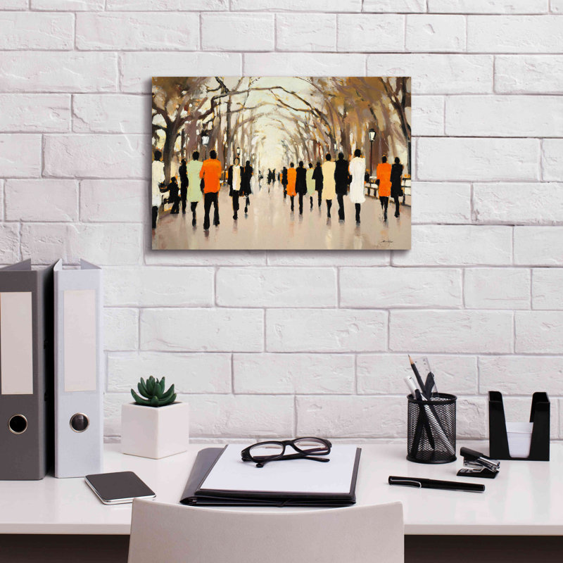 Poet's Walk par - reproduction d'art sur toile tendue, H 12 po x l 18 po x P 0,75 po