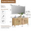 Ensemble de meuble-lavabo double 72 po Salome