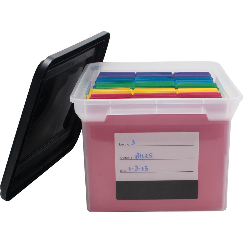 Innovative with Snap-on Lid Closure File Boxes