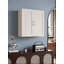 Armoire murale à double porte 27 po en bois massif avec 2 tablettes réglables prêtes à assembler pour la cuisine, la salle de bain, la buanderie et le garage (l 27 po x P 12 po x H 36 po)