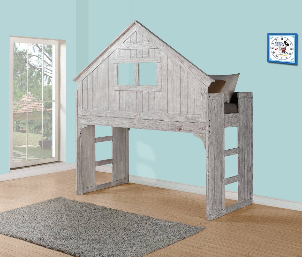 Twin Over Full Solid Wood Bunk Bed