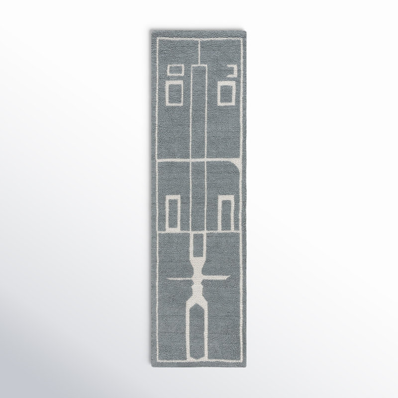 Tapis en laine Murcia, Tapis de couloir 2 pi 3 po x 8 pi